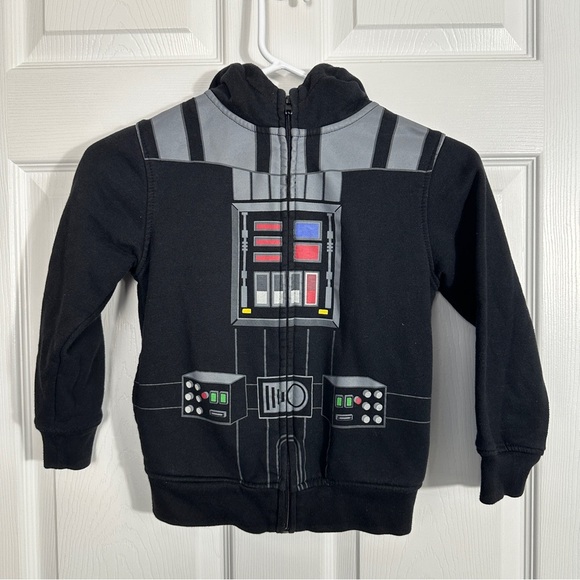 Star Wars Vader youth hoodie, zip up, size small (5-6), costume, fall - Picture 1 of 9